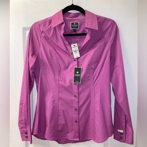 EXPRESS The Essential Button Down Long Sleeve Shirt - size XS. Brand new w/ tags